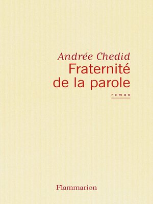 cover image of Fraternité de la parole